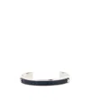 Dolce & Gabbana Logo-debossed Two-tone Bracelet In White