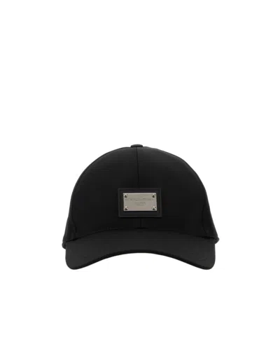 Dolce & Gabbana Logo Decal Baseball Hat In Black