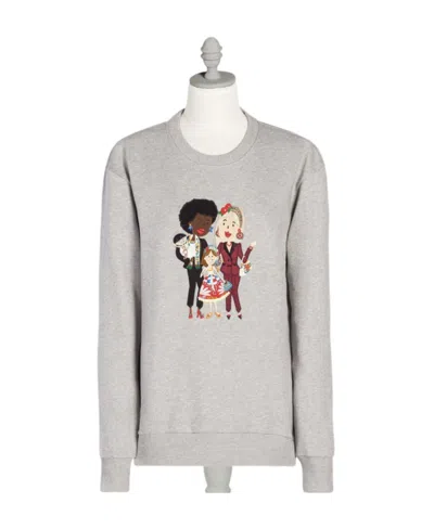 Dolce & Gabbana Logo Decal Sweater In White