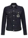 Dolce & Gabbana Classic Denim Jacket With Structured Silhouette In Blue