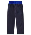 Dolce & Gabbana Logo Denim Sweatpants In Blue