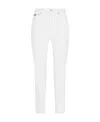 Dolce & Gabbana Logo Denim Trousers In White