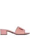 Dolce & Gabbana Logo-detail Block-heel Sandals