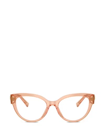 Dolce & Gabbana Logo-detail Glasses In Metallic
