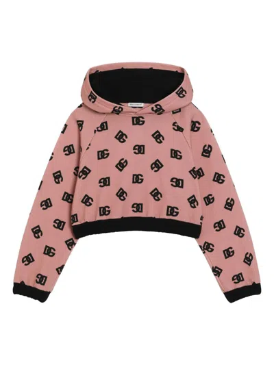 DOLCE & GABBANA LOGO-DETAIL HOODIE