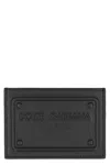 Dolce & Gabbana Small Zip-around Wallet In Calfskin With Raised Logo