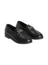 Dolce & Gabbana Logo-detail Leather Loafers In Black