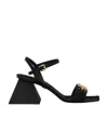 Dolce & Gabbana Logo-detail Open-toe Sandals In Black