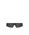 Dolce & Gabbana Dg4411 Rectangle-frame Acetate Sunglasses In Black