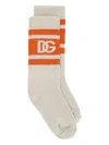 Dolce & Gabbana Logo-detail Socks In Neutral