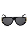 Dolce & Gabbana Logo-detail Sunglasses In Black
