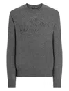 Dolce & Gabbana Grey Crewneck Logo Sweater In Gray