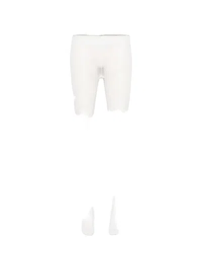 Dolce & Gabbana Logo-detail Tights In White