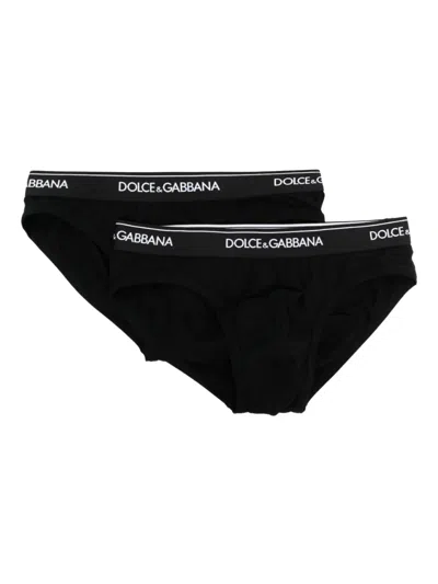 DOLCE & GABBANA LOGO-DETAIL WAISTBAND BRIEFS