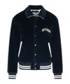 Dolce & Gabbana Cotton Bomber Jacket Ribbed Cuffs In Black