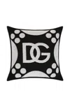 Dolce & Gabbana Logo-detailed Cushion In Black
