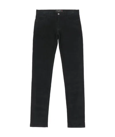 Dolce & Gabbana Logo Details Casual Pants In Black