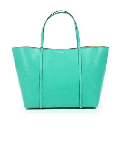Dolce & Gabbana Logo Details Handbag In Green