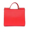 Dolce & Gabbana Logo Details Handbag In Red