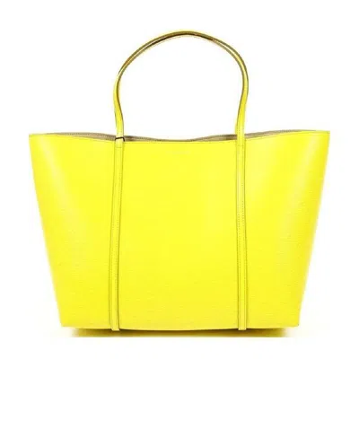 Dolce & Gabbana Logo Details Handbag In Yellow