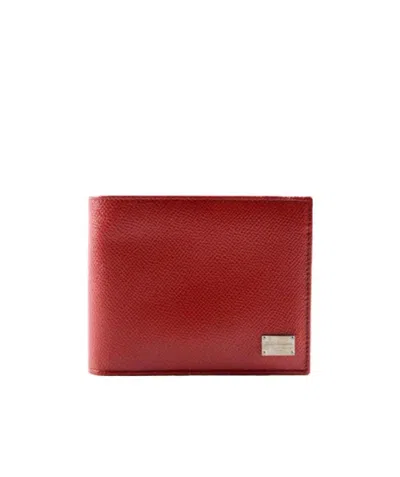 Dolce & Gabbana Logo Details Wallet In Red
