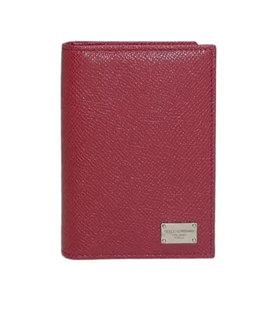 Dolce & Gabbana Logo Details Wallet In Red