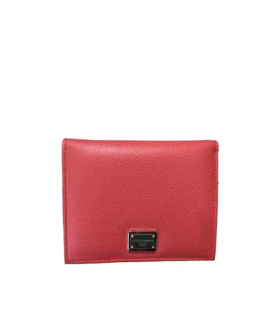 Dolce & Gabbana Logo Details Wallet In Red