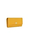 Dolce & Gabbana Logo Details Wallet In Yellow