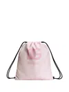 Dolce & Gabbana Logo Drawstring Backpack In Pink