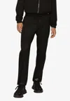 Dolce & Gabbana Logo Drawstring Track Pants In Black