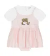 Dolce & Gabbana Logo Dress And Bloomers Set