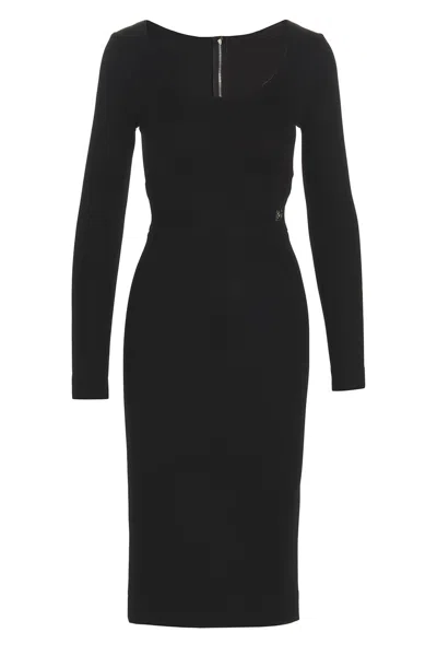 Dolce & Gabbana Logo Dress In Black