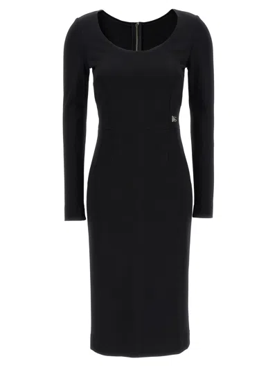 Dolce & Gabbana Logo Dress In Black