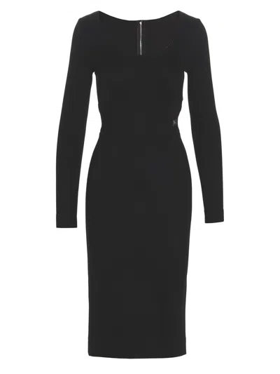 Dolce & Gabbana Logo Dress In Black