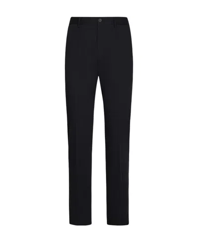 Dolce & Gabbana Logo Dress Pants In Black