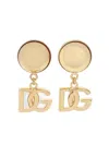 Dolce & Gabbana Dg Clips Brass Half-moon Stud Earrings In Gold