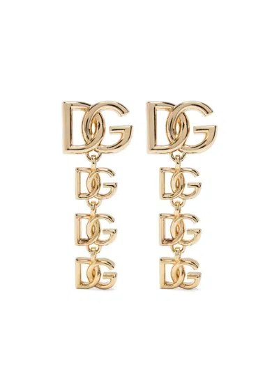 DOLCE & GABBANA DOLCE & GABBANA LOGO DROP EARRINGS