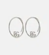 Dolce & Gabbana Dg-logo Ear Cuffs In Silver