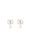 Dolce & Gabbana Crystal-embellished Earrings In Golden