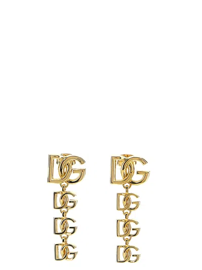Dolce & Gabbana Logo Earrings Jewelry Gold