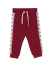 Dolce & Gabbana Logo-embellished Cotton Track Pants In Red