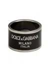 Dolce & Gabbana Logo-embellished Ring In Black