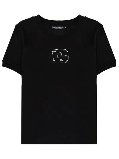 Dolce & Gabbana Short-sleeved T-shirt In Black