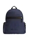Dolce & Gabbana Logo-embossed Backpack In Blue