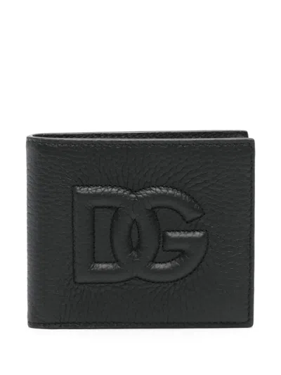 Dolce & Gabbana Black Bifold Wallet With Quilted Leather
