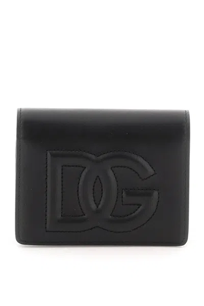 Dolce & Gabbana Logo-embossed Bifold Wallet In Black