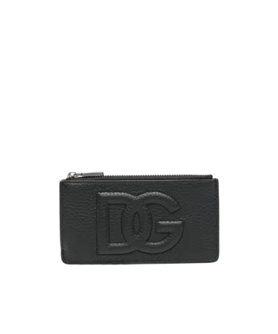 DOLCE & GABBANA LOGO-EMBOSSED CARD HOLDER