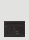 Dolce & Gabbana Signature Logo Card Holder In Black
