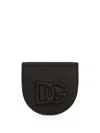 Dolce & Gabbana Logo-embossed Coin Pouch In Black