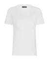 Dolce & Gabbana Logo-embossed Cotton T-shirt In White